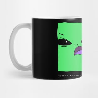 AlienHub: Aliens are not having humain problems Mug